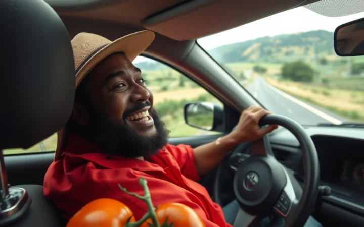 Caminhoneiro Viraliza ao Fazer Coreografia com Carga de Tomates