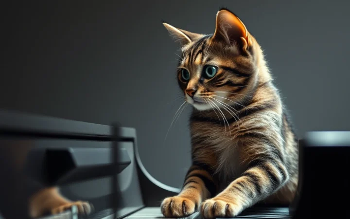 Vídeo de Gato Tocando Piano Viraliza e Conquista Milhões em 24 Horas